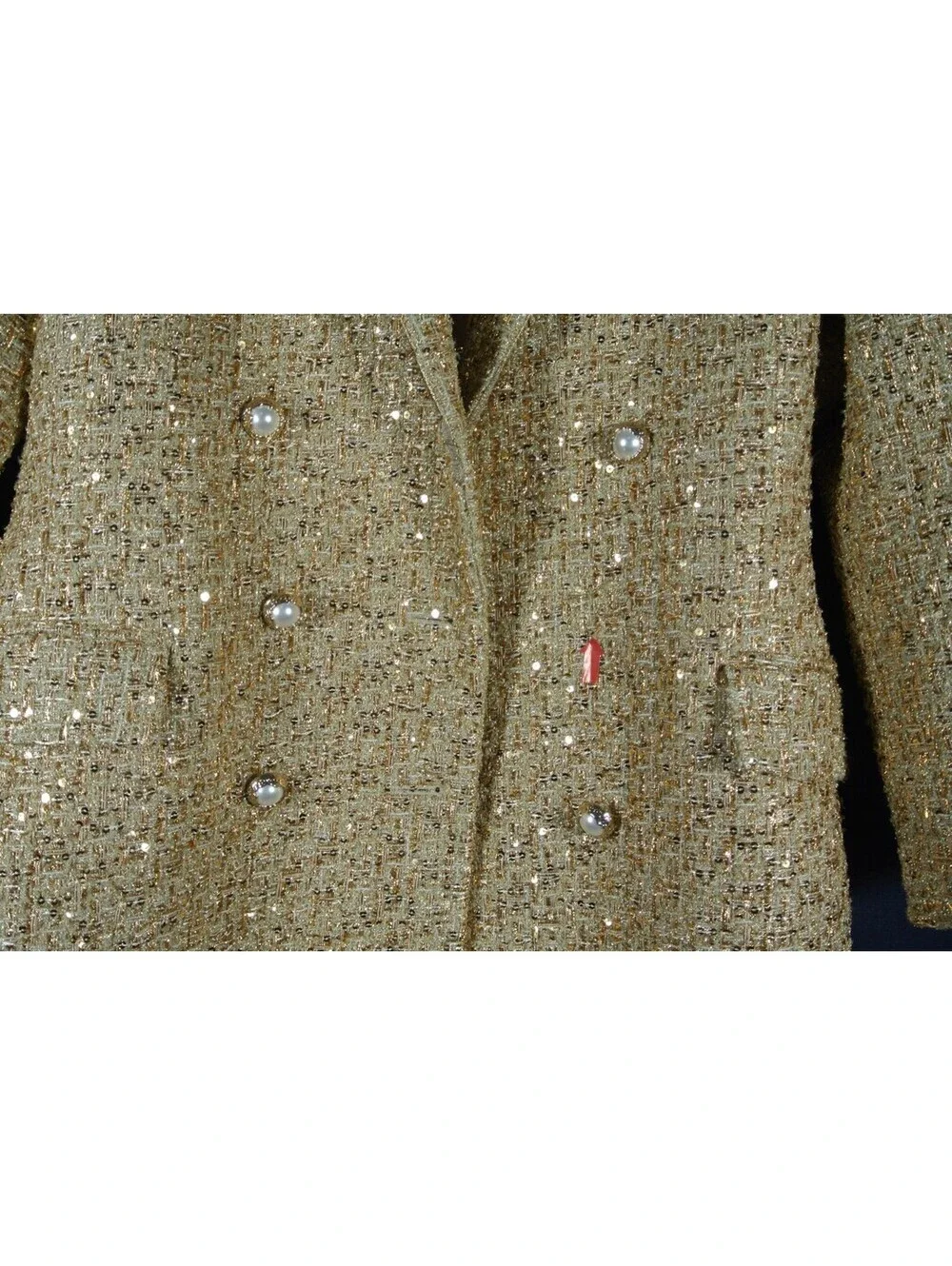 NWD, NADINE MERABI MONICA BLAZER DRESS in GOLD SZ XXL #MD2566